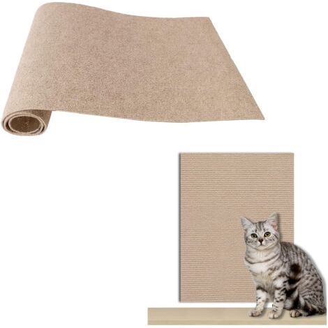 ALLIANDIS1 Pezzi Tapis Griffoir pour Chat Auto-Adhésif Gris, 200 cm x 40 cm,Tapis Griffoir pour Chat,Griffoir à Faire Soi-Même,per Parete e Angolo (Kaki) (1/5)