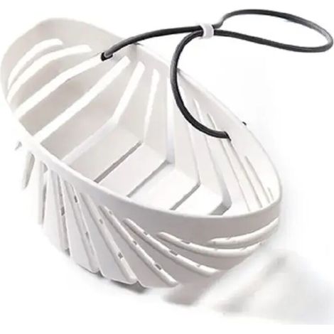 Forme de coquille évier savon éponge égouttoir cuisine panier suspendu support de rangement étagère organisateur plateau de douche accessoires de salle de bain blanc