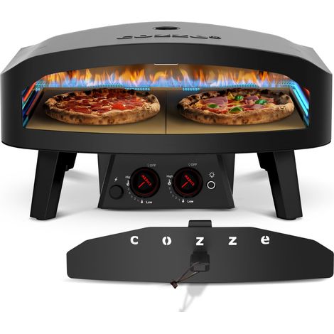 24" Four a Pizza Gaz Édition Noire Ø60 cm │ Four à Pizza Extérieur 600°C – Cuisson en 2 minutes (1/5)