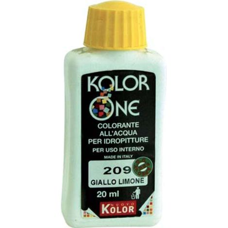 COLORANTE ACQUA KOLORONE - 209 GIALLO LIMONE ML 20 - 12 pezzi