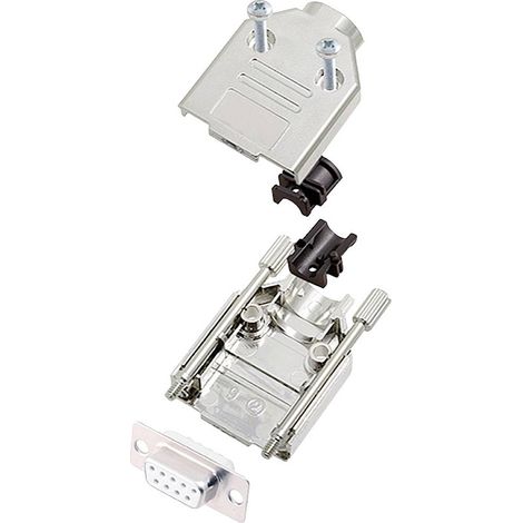 encitech DTPK-M-09-DBS-W-K 6355-8030-11 Kit embase SUB-D femelle 180 ° Nombre de pôles: 9 fût à soud
