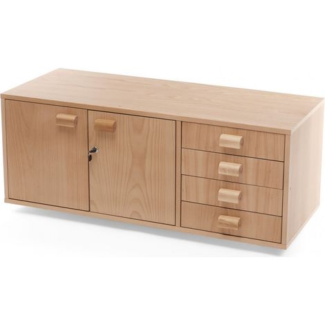 Ramia - Armoire pour Atelier - Etabli  livré monté et assemblé : 1195x480x460 mm - Storage cupboard PRO II