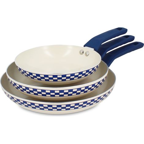 Lot de 3 poêles 20/24/28 cm en aluminium, GINETTE (1/4)