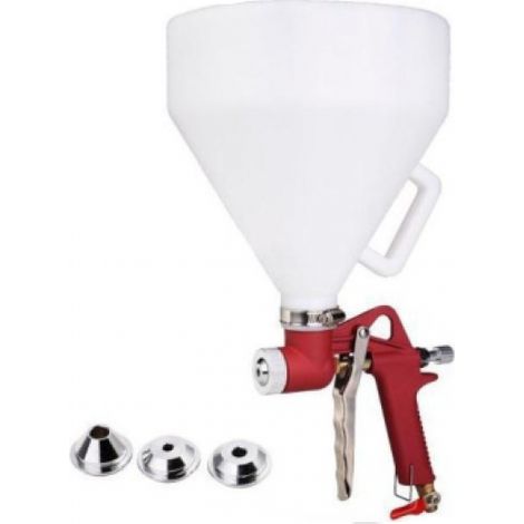 6L Pistolet à Entonnoir à Air comprimé, Pistolet à Plâtre avec 3 Buses Pistolet à Peinture Portable Pistolet à Peinture en Plâtre Pistolet à Peinture avec Gobelet en Plastique