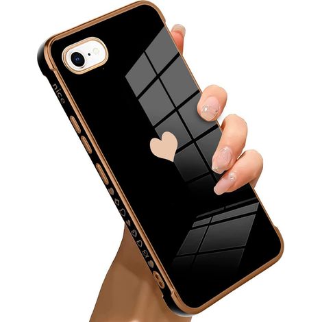 Custodia per iPhone 7/8/SE 2020/SE 2022, Electro Heart, nera (1/5)