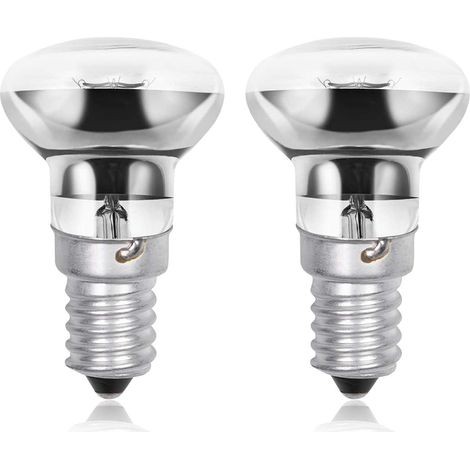 Galozzoit – Lampadine a lava R50 E14 40W – Bianco caldo 2800K – Dimmerabili – Confezione da 2 – Riflettore a vite SES Edison (1/5)