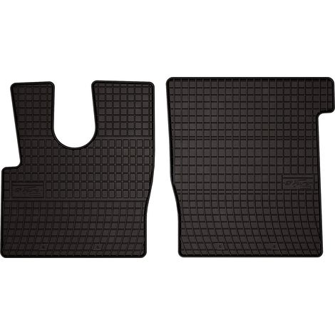 Tapis de sol en caoutchouc pour camion DAF XF XF106, Euro 6 (2013-) - noirs, sur mesure (1/5)