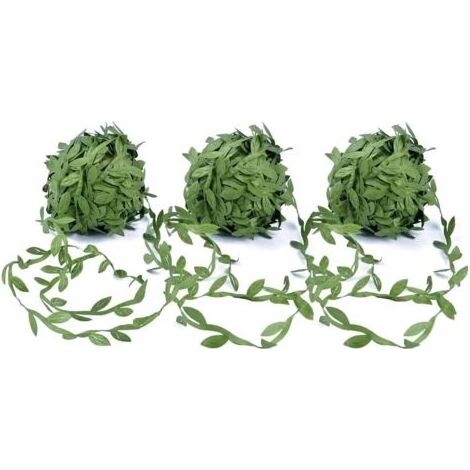 Vignes Artificielles 60M Vignes Artificielles Ruban Feuille,Ruban De Verte Guirlande De Feuilles De Vigne pour DIY Décorer Le Jardin de Mariage,Fête de Mariage (1/4)