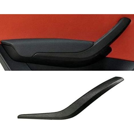 Housse de poignée de porte intérieure gauche côté pour X1, support d'accoudoir de porte pour E84 16d, 18i, 20d, 23dX, 25iX, 28iX, 35iX 2008–2016 (côté gauche, noir)