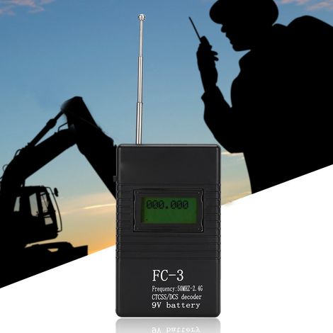 Testeur de Fréquence RF Portable pour Talkies-Walkies 50MHz-2.4GHz avec Détection (1/4)