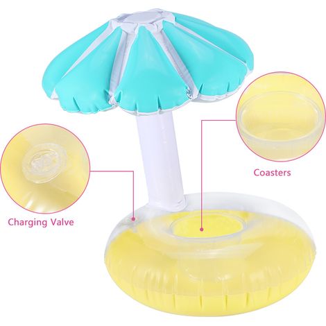 Bouée Flottante Pour Canette Et Téléphone - Support Gonflable En Pvc - Pour Piscine Et Plage - 1 Pièce (1/5)
