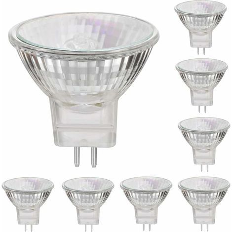 MR11 12V 35W lampes halogènes GU4 base spot 2800K blanc chaud, dimmable ,pack de 8 (1/5)