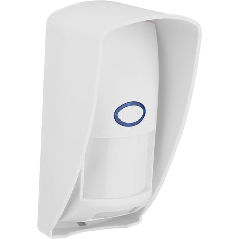 Kabelloser, regensicherer Infrarot-PIR-Bewegungsmelder für den Außenbereich – 110° 12 m ABS-Gehäuse, regensicherer PIR-Bewegungsmelder für den Außenbereich – 433 MHz, kabelloses Heimalarmsystem, haust (1/5)