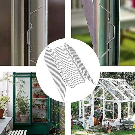 Pince De Serre - Acier Inoxydable - Pour Serres Horticoles Et Structures En Tube - Lot De 50 (1/5)