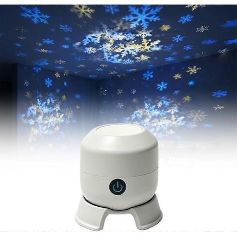 Projecteur LED rotatif dynamique, veilleuse à projection de vagues océaniques rotative à 360°, base de projection multi-angles, pour la méditation (1/5)