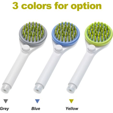 Brosse de douche et de toilettage pour chiens et chats, avec tuyau de 2 m et jet d'eau intégré. (1/2)