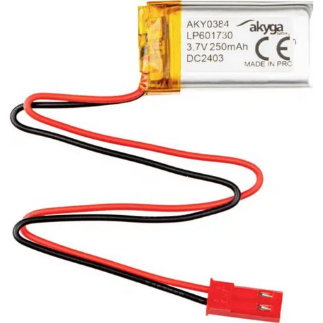 Akyga LP601730 Akkupack x Spezial-Akku  LiPo 3.7 V 250 mAh
