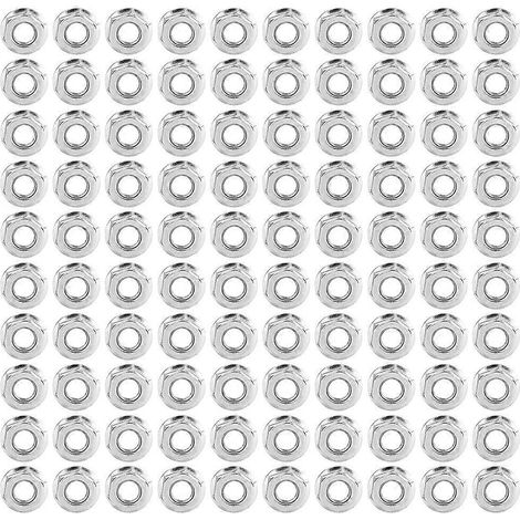 100-teiliges Set Sechskant-Flanschmuttern aus Edelstahl 304 für die Maschinenbauindustrie, M8