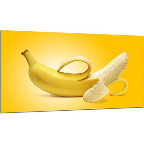 PLAQUE DE PROTECTION EN VERRE POUR CUISINIÈRE 90x52 BANANE (1/5)