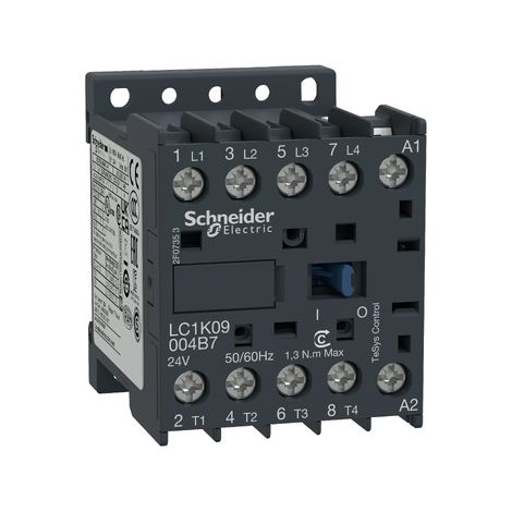 Contattore TeSys LC1K - 4 poli - AC1 440V 20 A - 24 V AC - LC1K09004B7