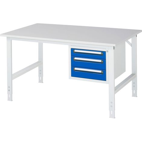 Rau Arbeitstisch Tom höhenverstellbar KM04, B1500xT1000xH760-1080mm, M-Platte-22mm (1/3)
