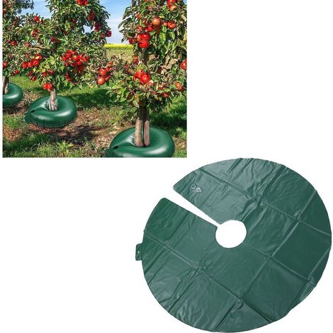 Anneau d'Arrosage pour Arbres PVC Réutilisable 10 Gallons, Sac à Eau Irrigation Goutte à Goutte Plantation Jardins Vert (1/5)