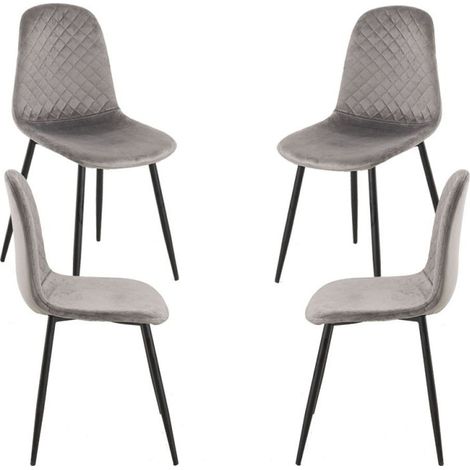 Packs Sillas Comedor - Pack 4 Sillas Boide - Gris (1/5)