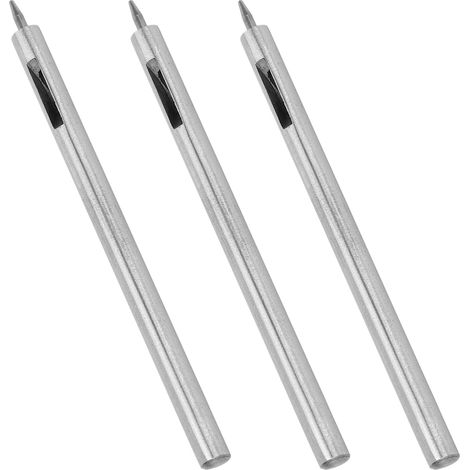 3 Pièces Emporte-pièce Rond en Acier Allié pour Travail du Cuir DIY - Outil de Perçage Creux 0.5mm
