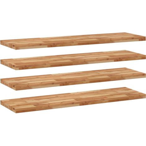 Maison Exclusive - Schweberegale 4 Stk. 140x40x4 cm Massivholz Ak