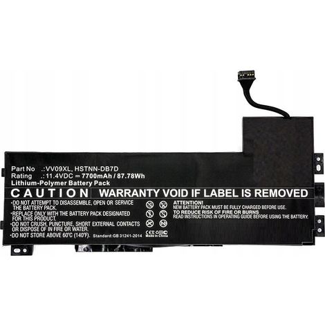 Batería Coreparts para HP 808398-2B1