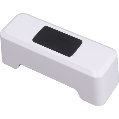 Chasse d'eau automatique à capteur de mouvement IPX5, bouton de chasse sans contact pour toilettes, usage domestique et public, blanc (1/5)