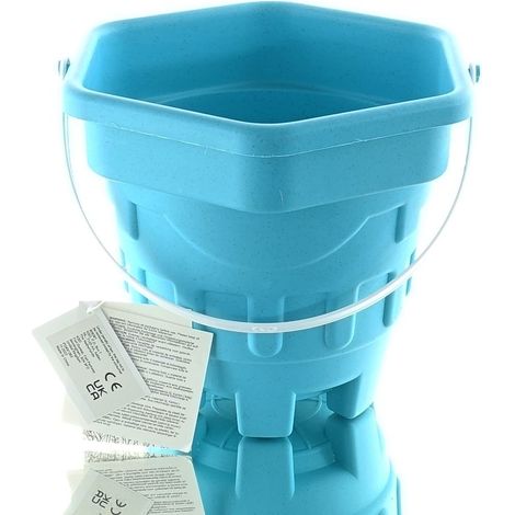 Kaemingk Kinder Eimer Türkis in Sandburgform Ø 22,5 cm - Kunststoff (1/2)