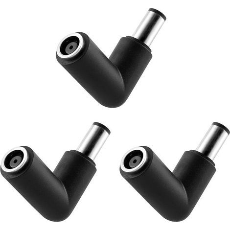 3 adaptateurs convertisseur chargeur DC droit 7.4x5.0 A vers coudé 7.4x5.0mm (1/5)
