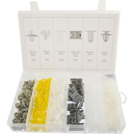 Assortiment de clip de garniture pour Renault 300 pcs (1/2)