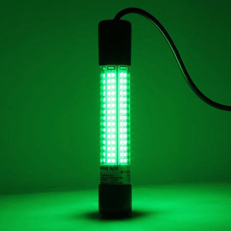 Lampe de pêche sous-marine LED 18 W avec clip pour piles, vert nuit, pour leurre et bateau. (1/5)
