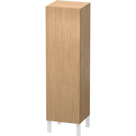 Armadio Duravit L-Cube semi-alto larghezza 400 mm, profondità 363 mm, 1 anta, cerniera a destra, colorazione: Rovere europeo Decorazione quercia - LC1178R5252 (1/5)