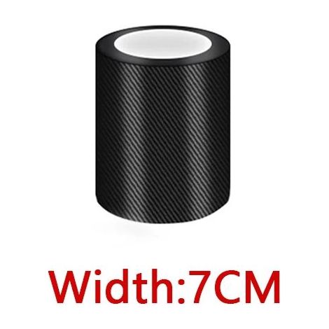 1 m / 3 m / 5 m Autocollant en fibre de carbone 3D, 3 cm / 5 cm / 7 cm / 10 cm, protection seuil de porte, coffre, pare-chocs, rétroviseur (1/3)