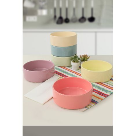 Set di ciotole in ceramica Set 100% Ceramica Gres Multicolore