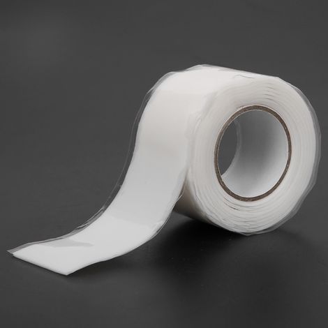 Wasserdichtes Klebeband mit starker Klebkraft für PVC- und PPR-Rohrreparaturen, 1 Meter Länge, Weiß/Rot/Weiß (1/5)