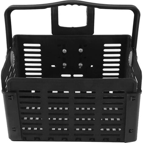 Panier de vélo arrière pliable, noir, 31,5 x 22,5 x 20,5 cm/12,4 x 8,8 x 8,0 pouces (ouvert), paniers de vélo universels, b (1/3)