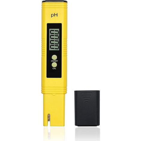 pH-mètre numérique avec fonction ATC, conçu pour la vérification régulière de l'acidité des échantillons liquides à usage domestique.-AquaForge (1/5)