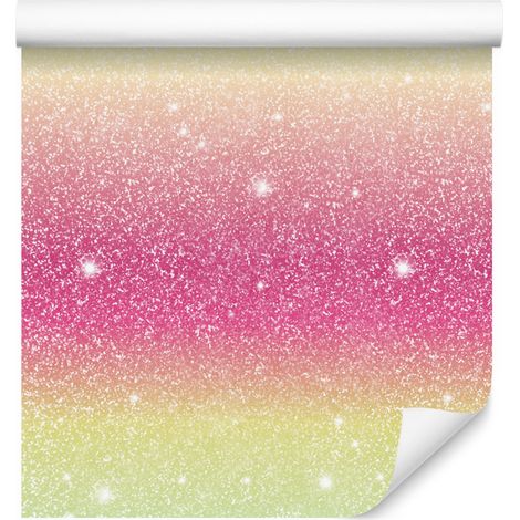 Papier peint pailleté crème et rose poudré pour salon et chambre 50x1000 cm (1/5)