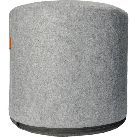 Pouf mit Filzbezug Grau GR40 (1/5)