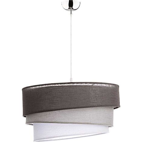 Pendelleuchte E27 Ø 45 cm Silber Metall Modern Hängelampe