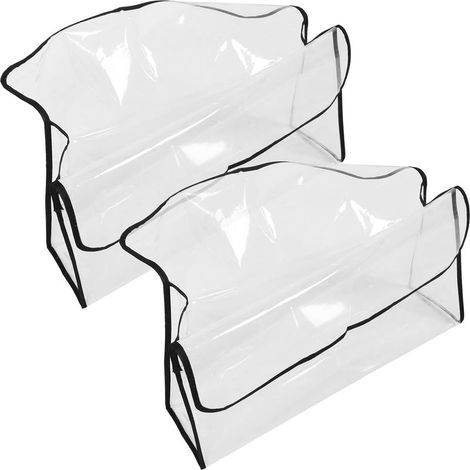 coprisedie trasparenti in PVC per sedie da parrucchiere, leggere e impermeabili, coperture protettive per sedie da salone di parrucchiere (1/5)
