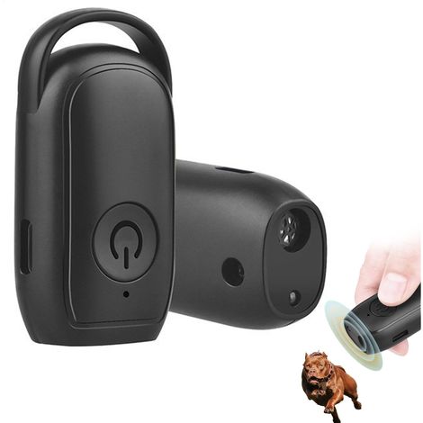 Dispositif de prévention des aboiements, répulsif à ultrasons pour chiens, 3 x 2,6 x 5 cm, petit appareil de prévention des aboiements de déchets, produits de (1/5)