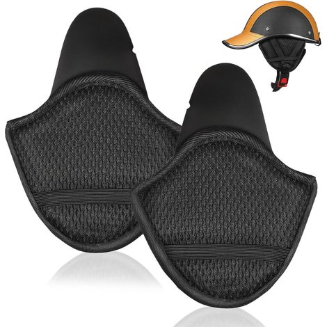 Coussinets de Protection Auditive pour Casque Moto en Abs, Cache-Oreilles Thermiques et Anti-Bruit pour Cyclisme Hivernal, Accessoires Noirs Confortables et Résistants (1/5)