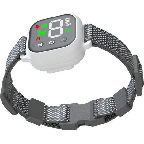 Blanc Dog Bark Collar,Rechargeable Smart Barking Collar, 20-70cm Anti Bark Training Collar with 8 Adjustable Sensitivity, Barking Collar with Beep (1/5)