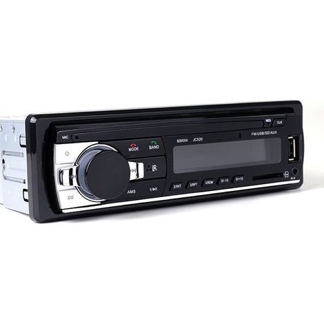Autoradio mit Bluetooth Freisprecheinrichtung und Lenkrad-Fernbedienung, 1 DIN Autoradio MP3 Player/FM Radio, 1 USB Anschlüsse für Musikspielen und Aufladen (1/5)
