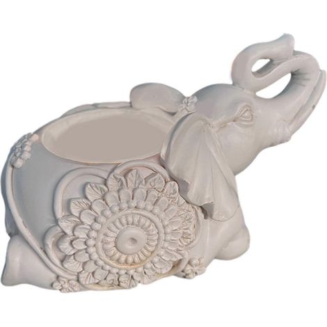 Elefantenfigur, Kerzenhalter, Stumpenkerzenständer für Kamin, Esszimmer, Esstisch, Wohnaccessoires-B (1/5)